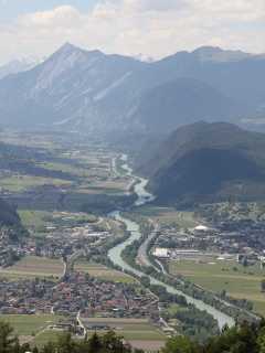 Blick auf Inntal bei Telfs