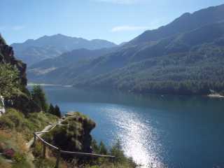 Der Silsersee im Oberengadin